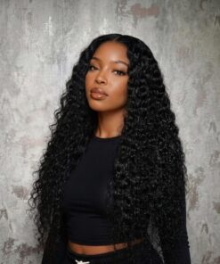 Cindy| Princess Curl Wig 13x4 Full Frontal Wig Water Wave Curls Natural Colour