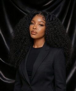 Alternative view of Italia| Queen Curls Wig Pixie Curl Wig Donor Hair Natural Colour 13x4 Full Frontal Wig